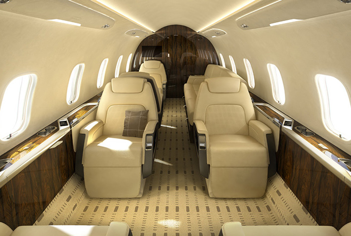 Interior Renderings of Bombardier Challenger 350